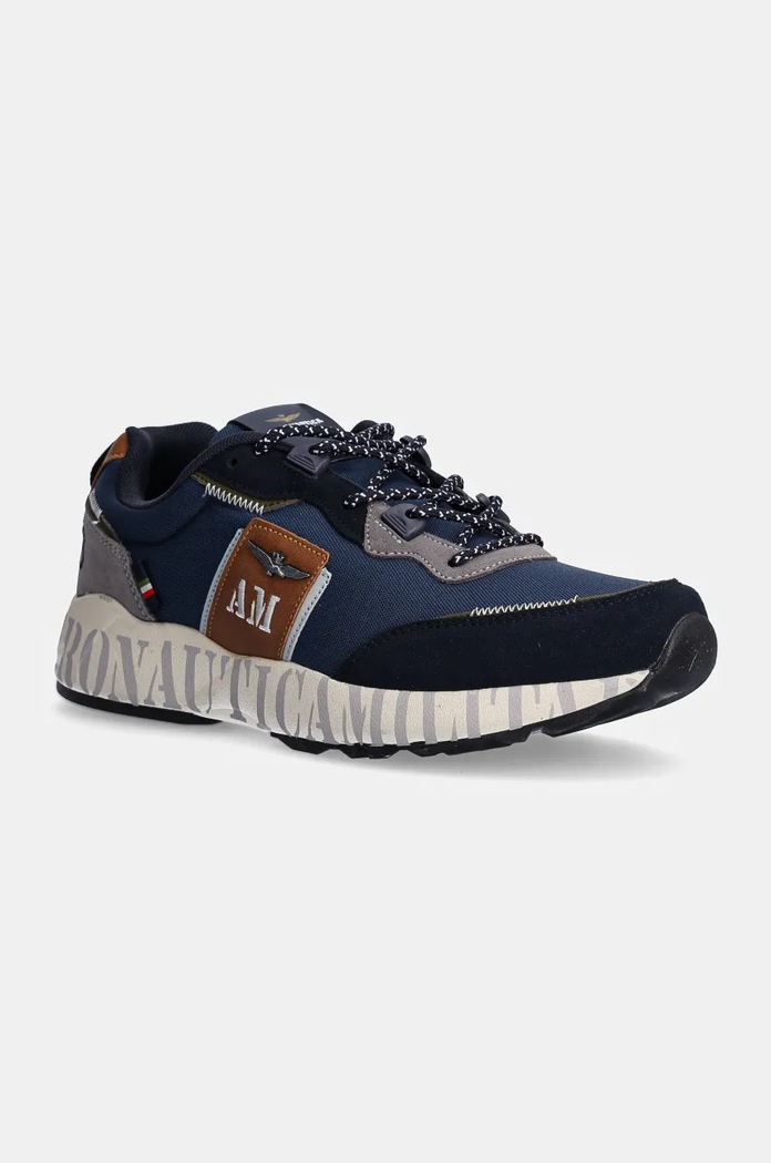 Aeronautica Militare sportcipő velúr bőr sötétkék SC293CT3381