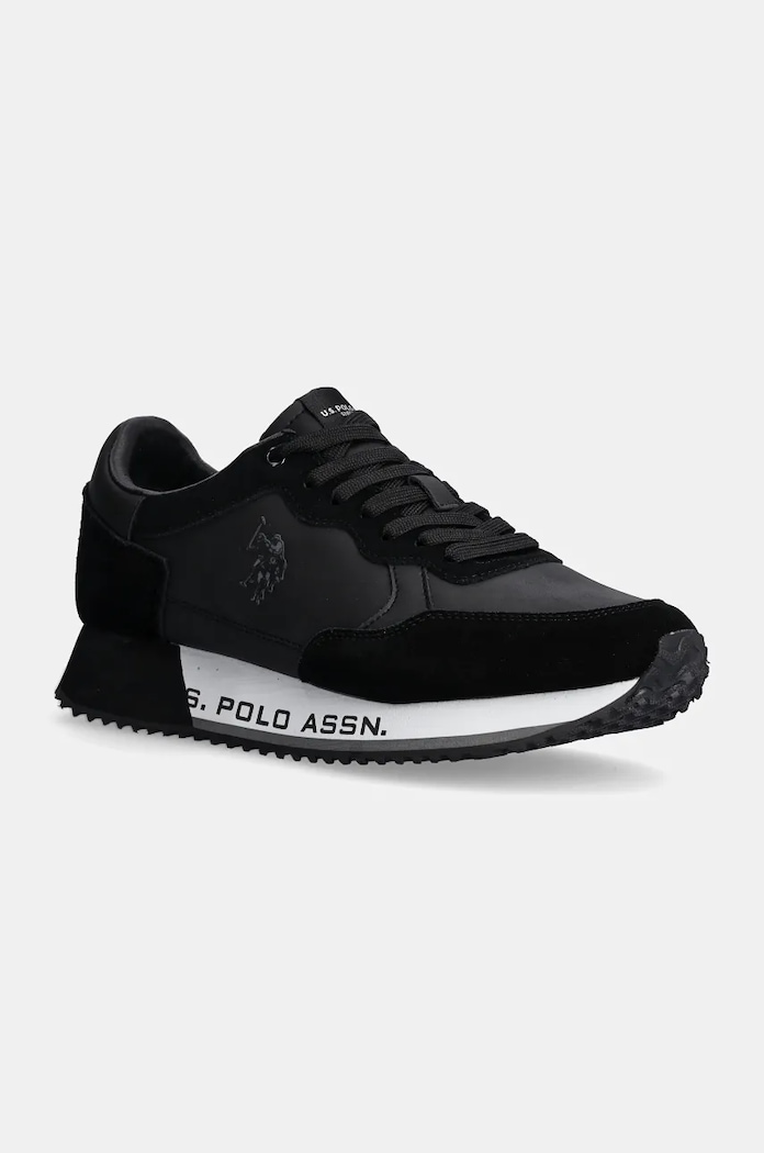 U.S. Polo Assn. sneakersy CLEEF imitacja skóry licowej czarny CLEEF006M.DUS1