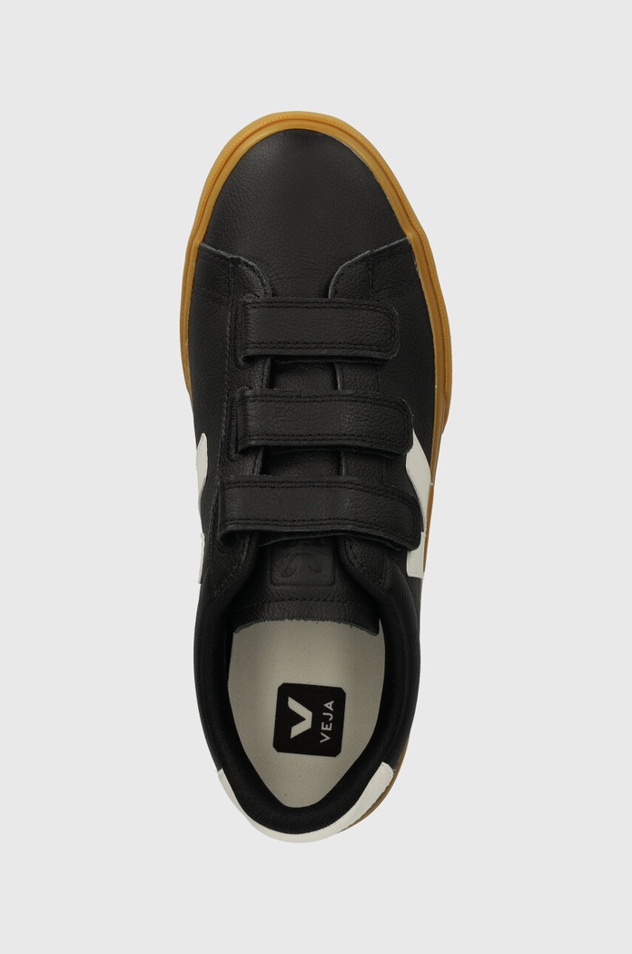 Sneakersy skórzane Recife Logo Veja RC0503698B czarny