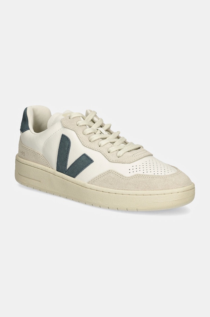 Δερμάτινα sneakers Veja V-90 λείο δέρμα λευκό VD2003845B