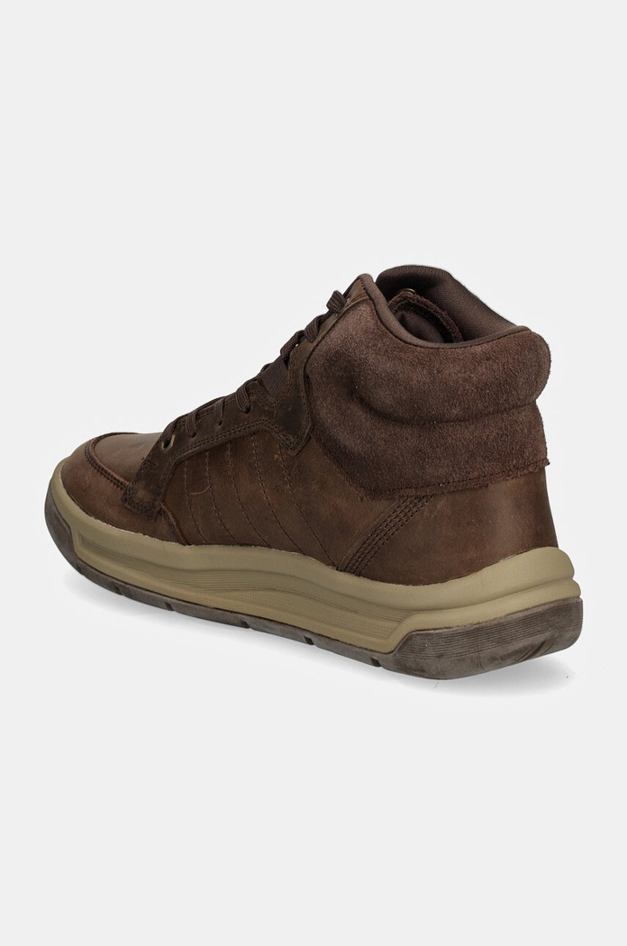 Obuwie CAT Footwear sneakersy skórzane APA CUSH MID P725923 brązowy