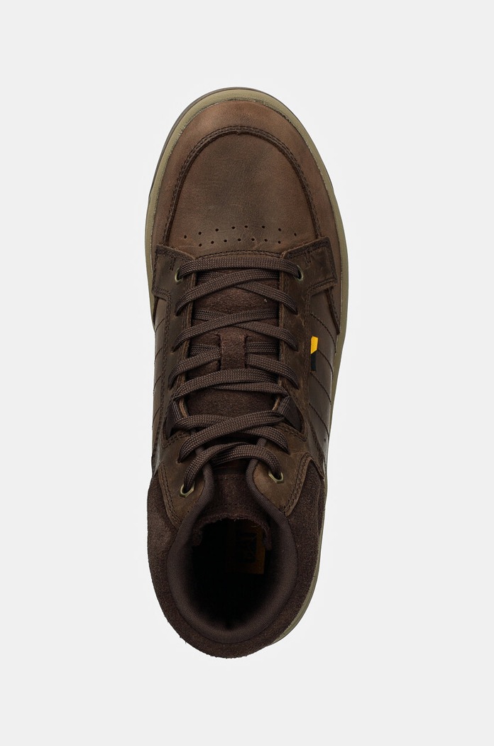 CAT Footwear sneakersy skórzane APA CUSH MID brązowy P725923