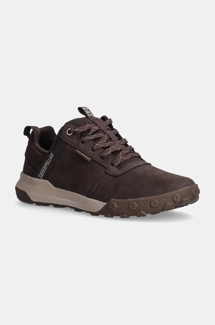 CAT Footwear Adidași din nubuc HEX READY LOW WP maro P726099