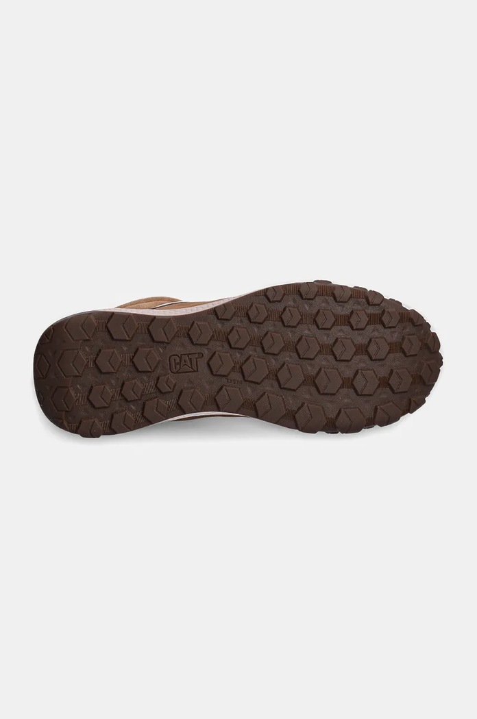 CAT Footwear sneakersy skórzane HEX READY MID P726023 brązowy