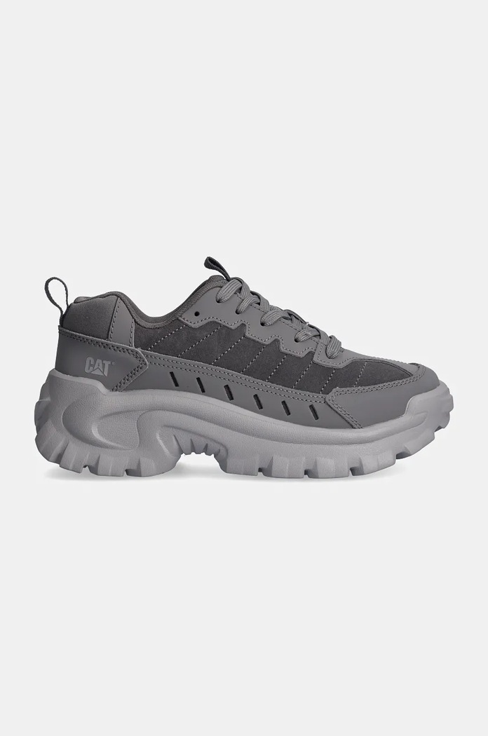 CAT Footwear sneakersy skórzane INTRUDER ESSENTIAL P726097 szary AW24