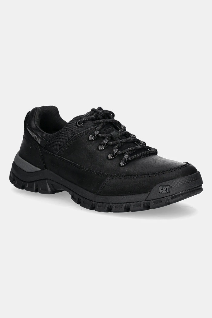 Kožené sneakers boty CAT Footwear THRESHOLD HIKER LOW nízký černá P726049