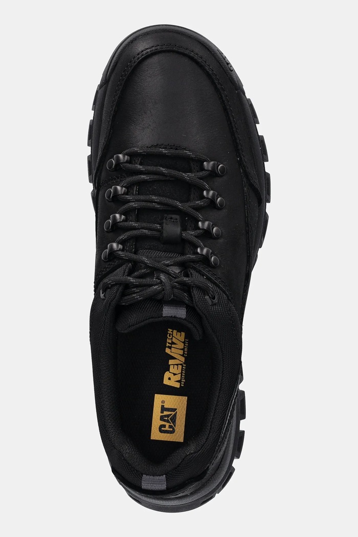 Kožené sneakers boty CAT Footwear THRESHOLD HIKER LOW černá P726049