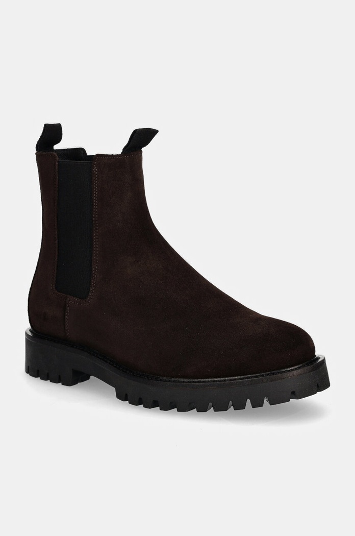 Велурени боти челси GARMENT PROJECT Aaron Chelsea без изолация кафяв GPF2592.800