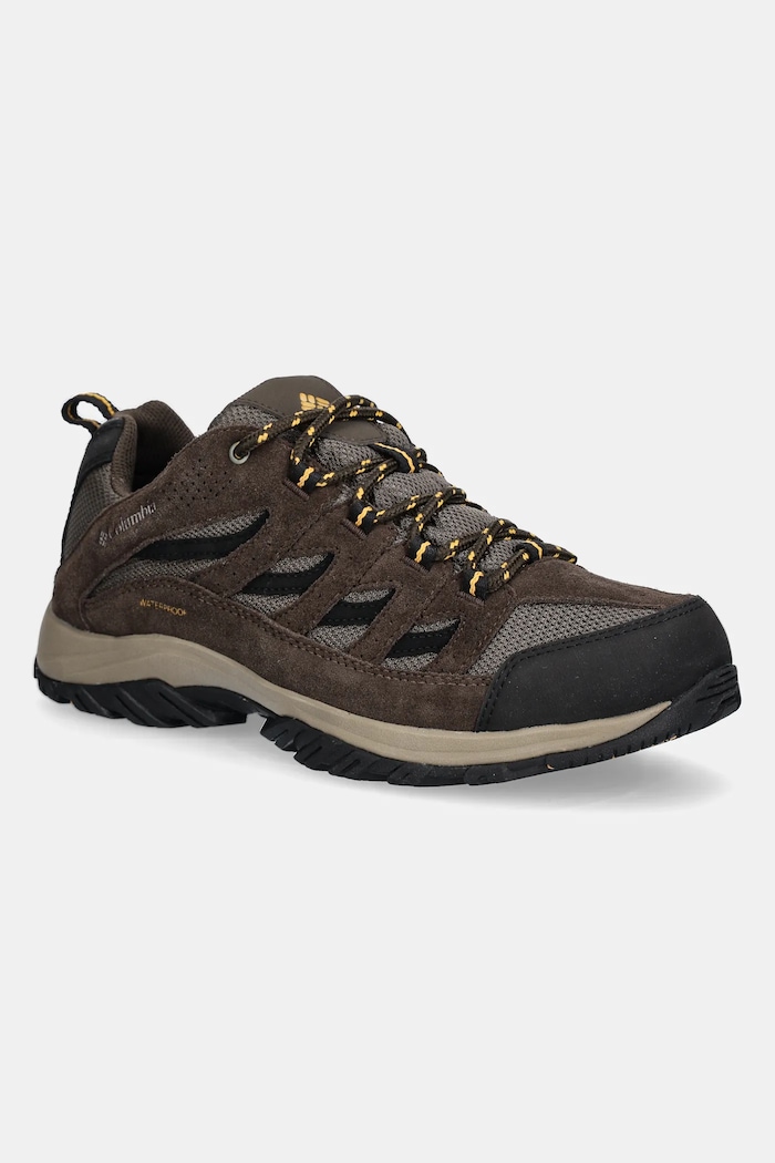 Columbia pantofi de trekking pentru bărbați Crestwood Waterproof piele întoarsă maro 2100651