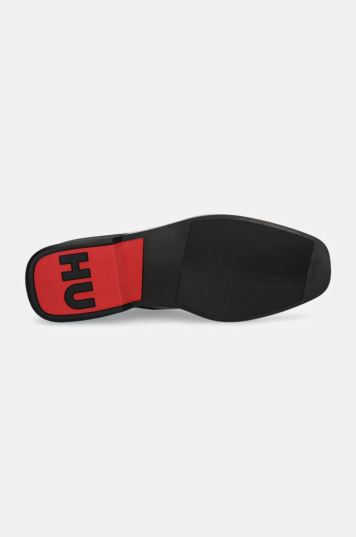 Kožené polobotky HUGO Iker 50528804.001 černá