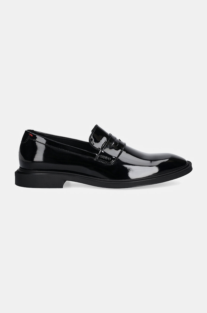 HUGO mokasyny skórzane Gryff 50528992.001 czarny SS25