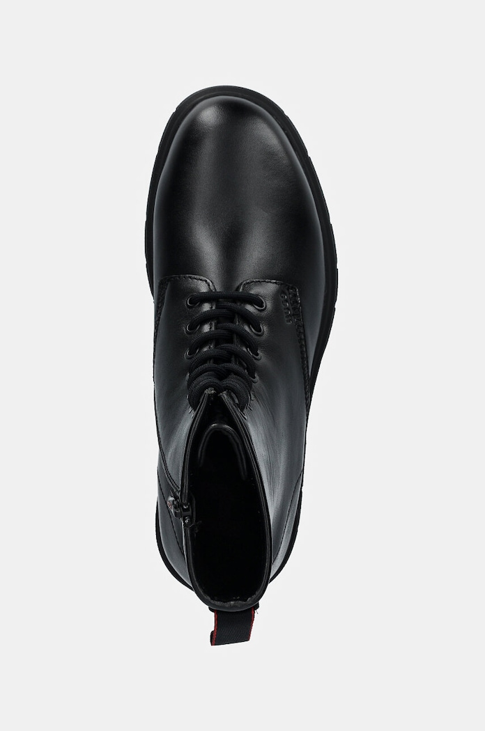 HUGO buty skórzane Ryan czarny 50528851.001