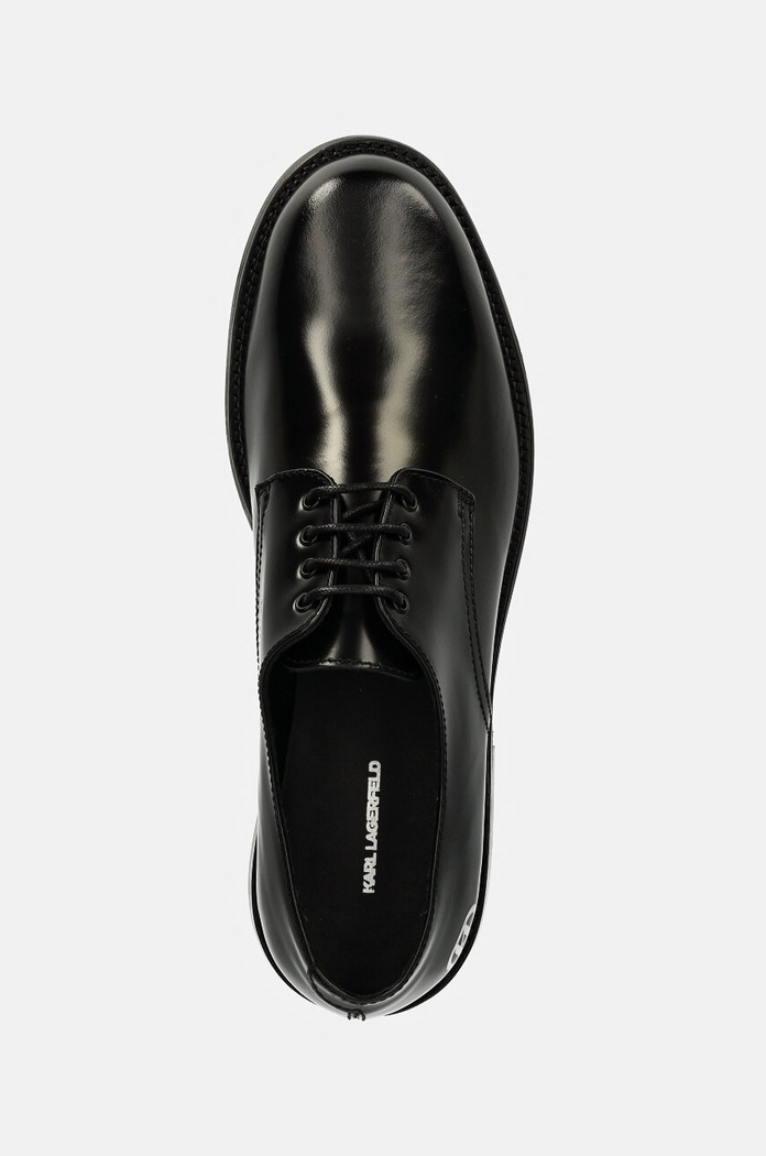 Pantofi de piele KRAFTMAN Karl Lagerfeld KL11424.000 negru
