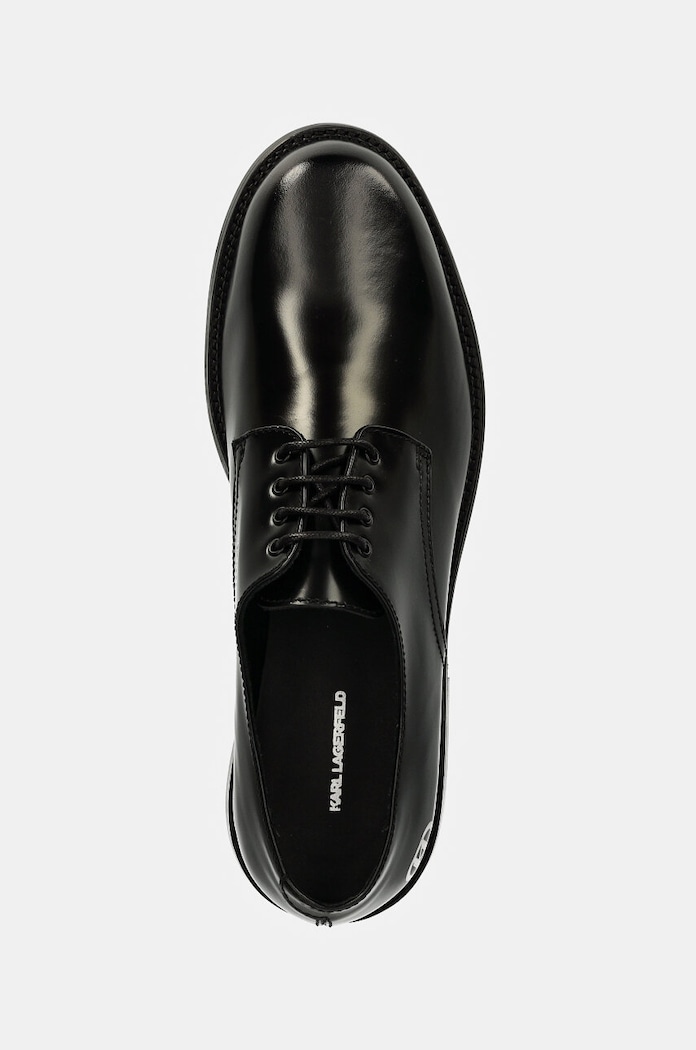 Pantofi de piele KRAFTMAN Karl Lagerfeld KL11424.000 negru