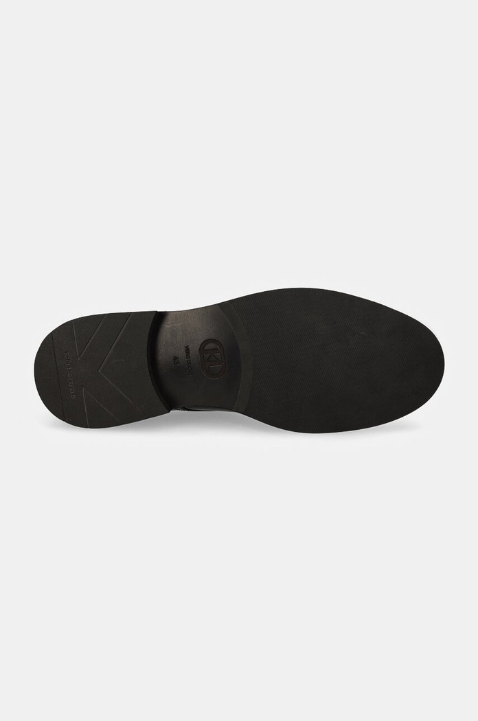 Pantofi de piele KRAFTMAN Karl Lagerfeld negru KL11424.000