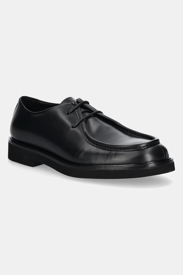 Karl Lagerfeld półbuty skórzane NEIL skóra licowa czarny KL16134.000