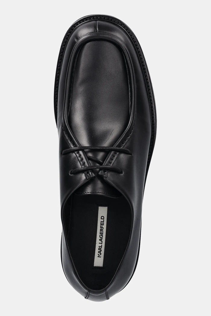 Karl Lagerfeld półbuty skórzane NEIL czarny KL16134.000