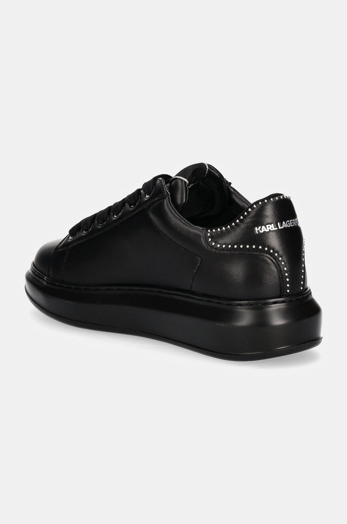 Obuwie Karl Lagerfeld sneakersy skórzane KAPRI MENS KL52567.00X czarny