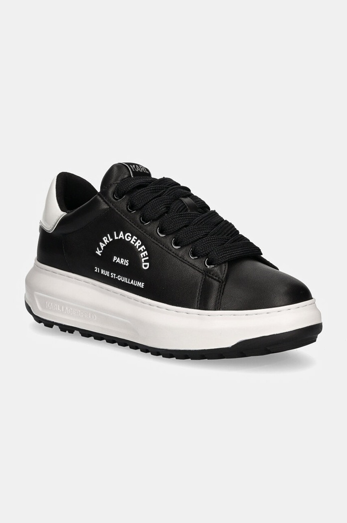 Δερμάτινα sneakers Karl Lagerfeld KAPRI Planet friendly μαύρο KL57538.000