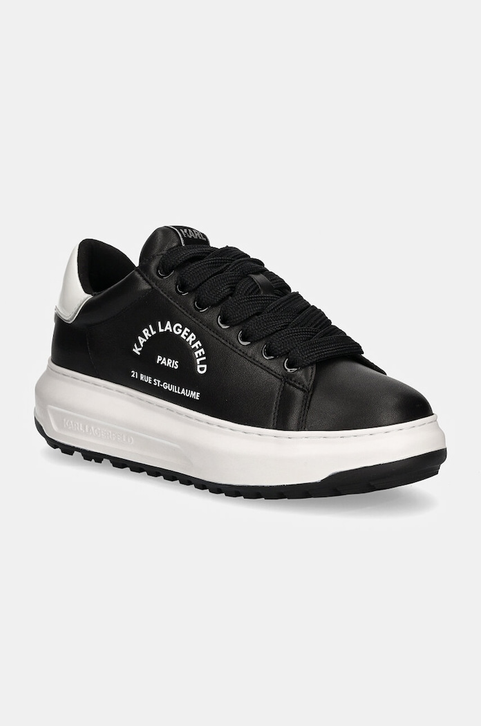 Δερμάτινα sneakers Karl Lagerfeld KAPRI Planet friendly μαύρο KL57538.000