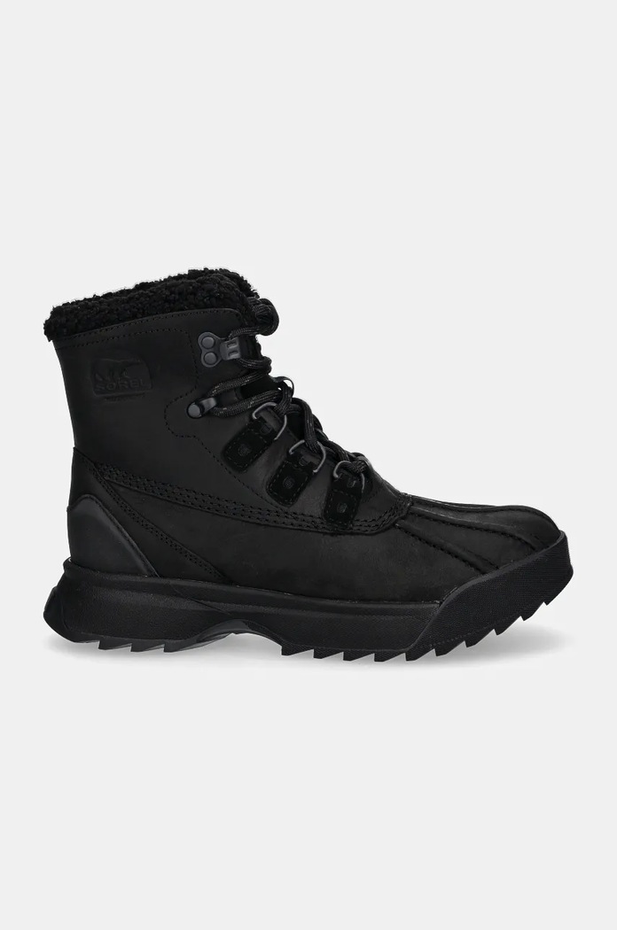 Sorel bocanci de piele SCOUT 87 LUX WP LTHR 20 2078371010 negru AW24