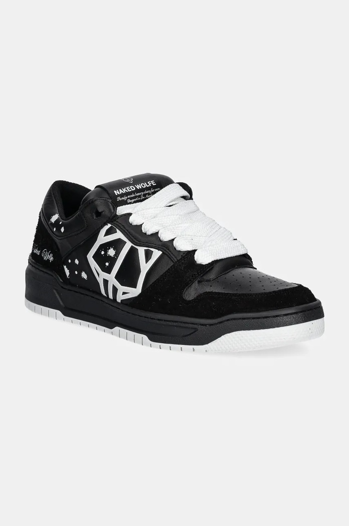 Δερμάτινα sneakers Naked Wolfe CM-00 λείο δέρμα μαύρο CM00.Black.Lth