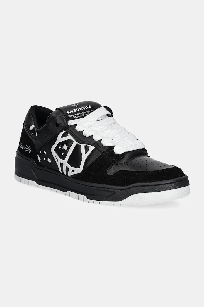 Δερμάτινα sneakers Naked Wolfe CM-00 λείο δέρμα μαύρο CM00.Black.Lth