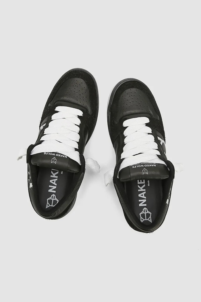 Obuv Kožené tenisky Naked Wolfe CM-00 CM00.Black.Lth čierna