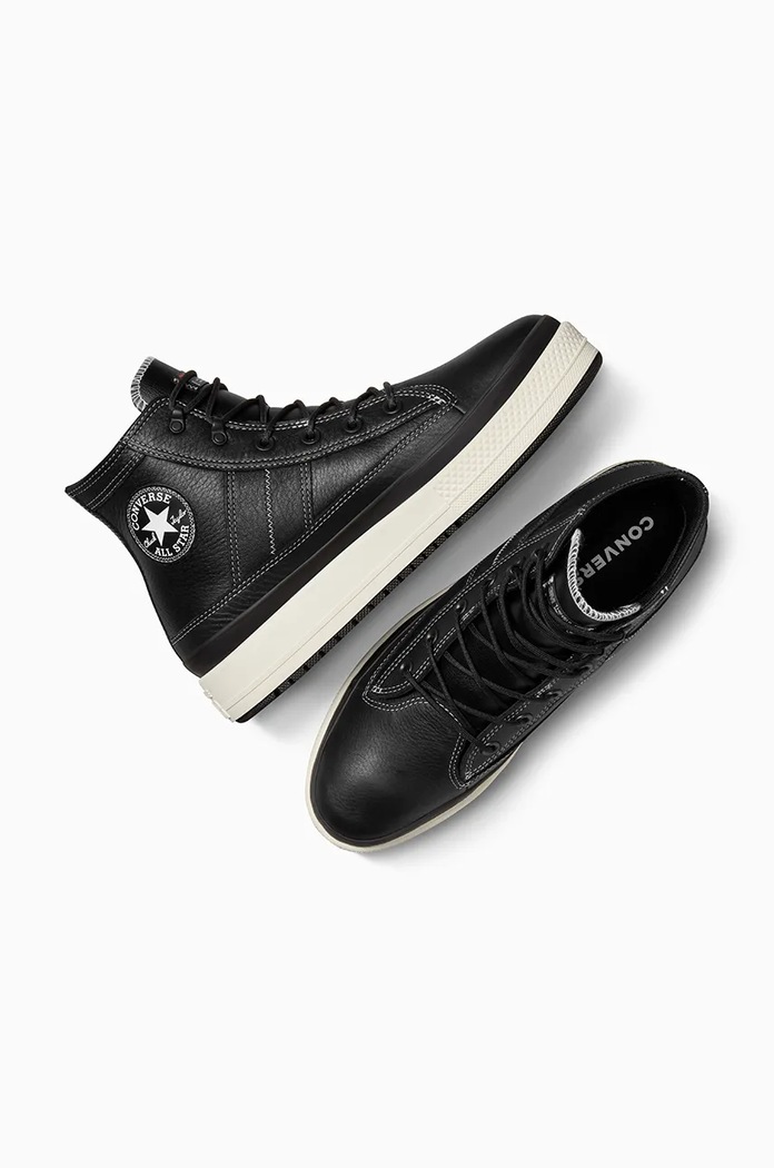Шкіряні кросівки Converse Chuck Taylor All Star Equip Waterproof чорний A08555C