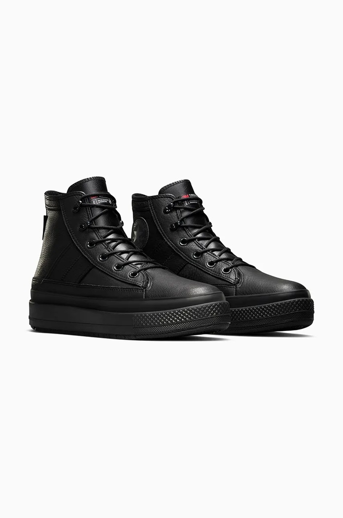 Converse sneakers in pelle Chuck Taylor All Star Equip Waterproof A08557C nero AW24