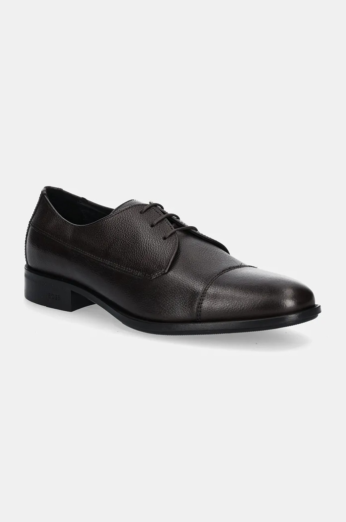 Kožené polobotky BOSS Colby přírodní kůže hnědá 50529089.201