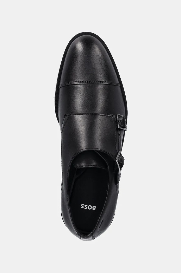 Kožené polobotky BOSS Tayil černá 50529115.001