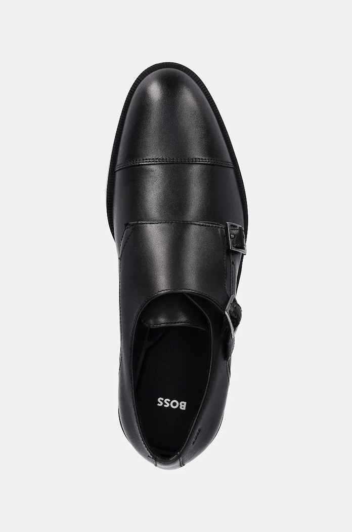 Kožené polobotky BOSS Tayil černá 50529115.001
