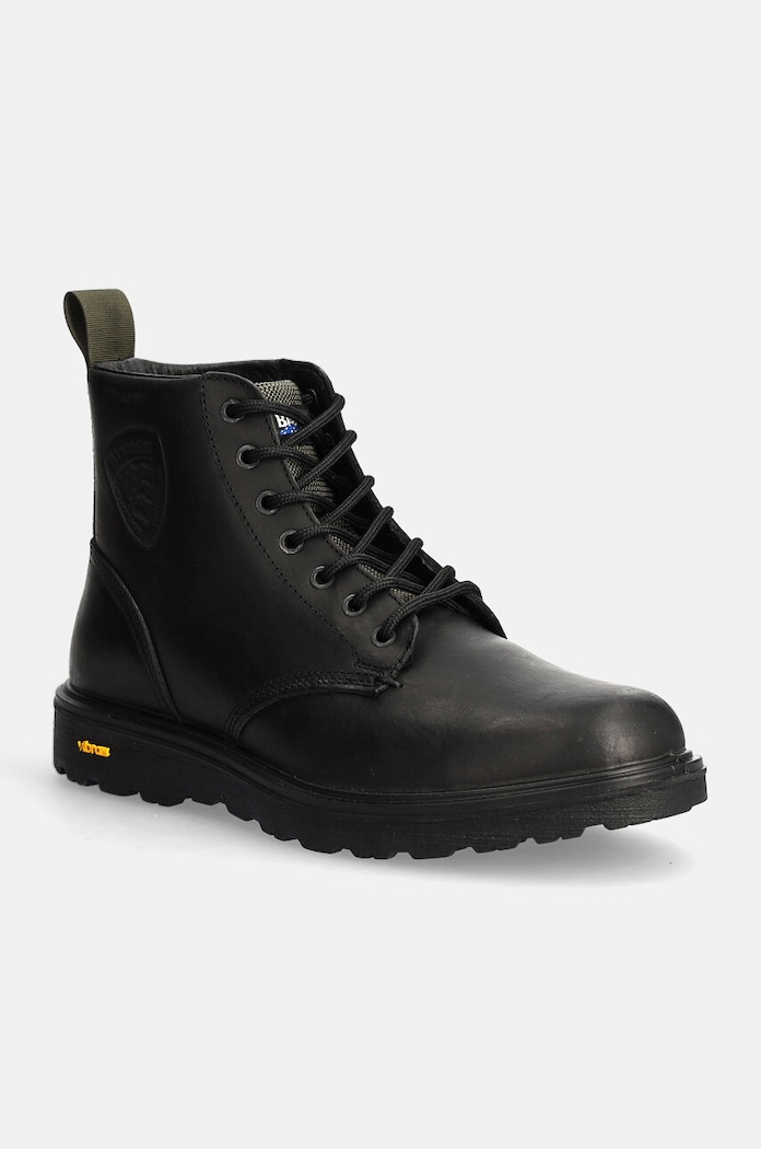 Blauer buty skórzane GUANTANAMO skóra licowa czarny F4GUANTANAMO06.OIL
