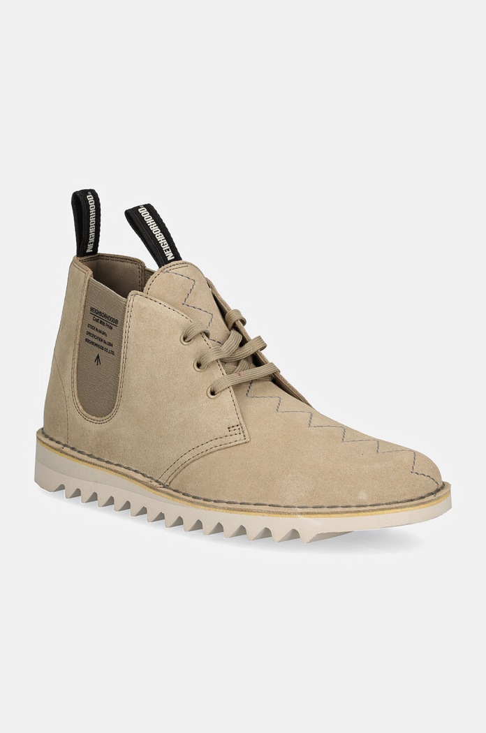 Semišové topánky chelsea Clarks Originals Desert x Neighborhood nezateplené béžová 26179531