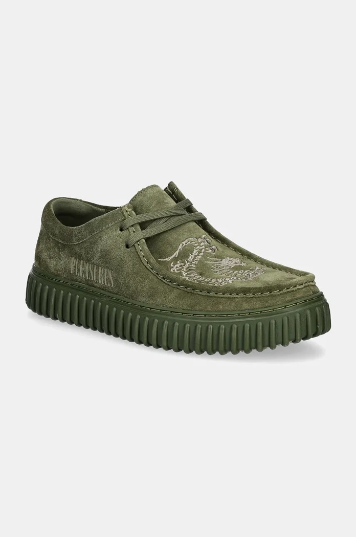 Clarks Originals suede shoes Torhill DRGNLo casual green 26179913