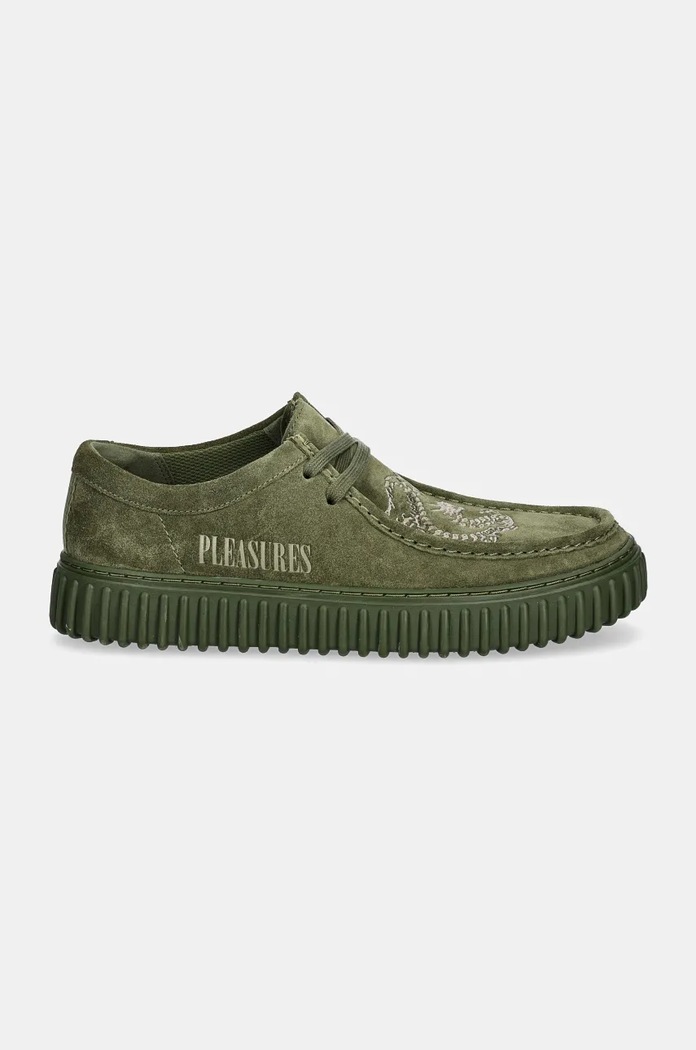 Clarks Originals suede shoes Torhill DRGNLo 26179913 green AW24
