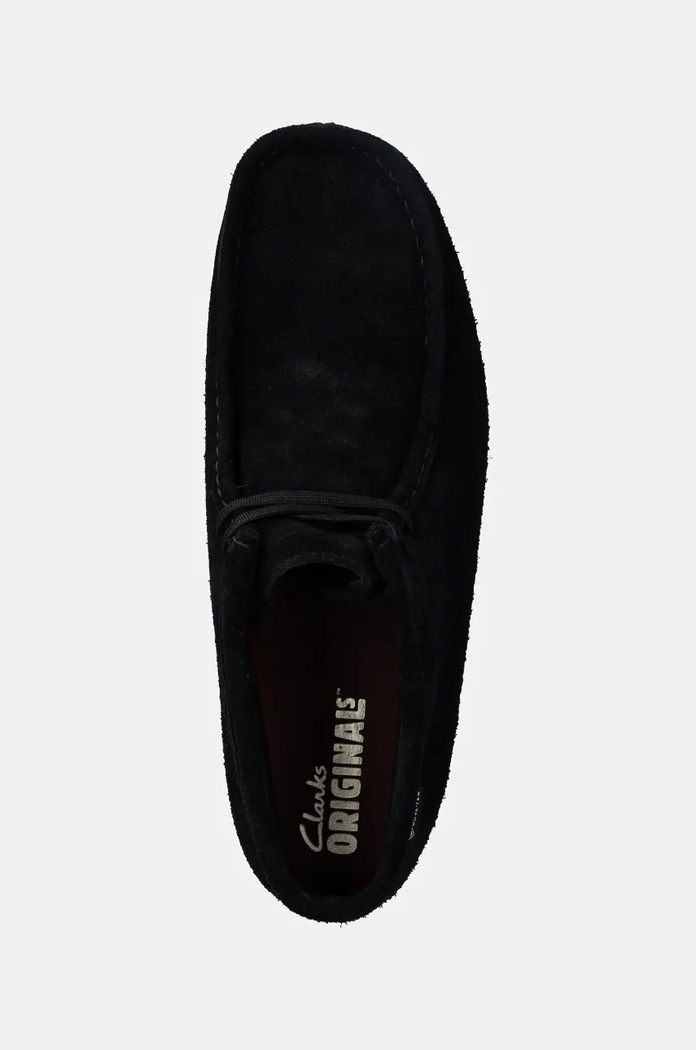 Clarks Originals półbuty zamszowe Wallabee Gore-Tex czarny 26179256