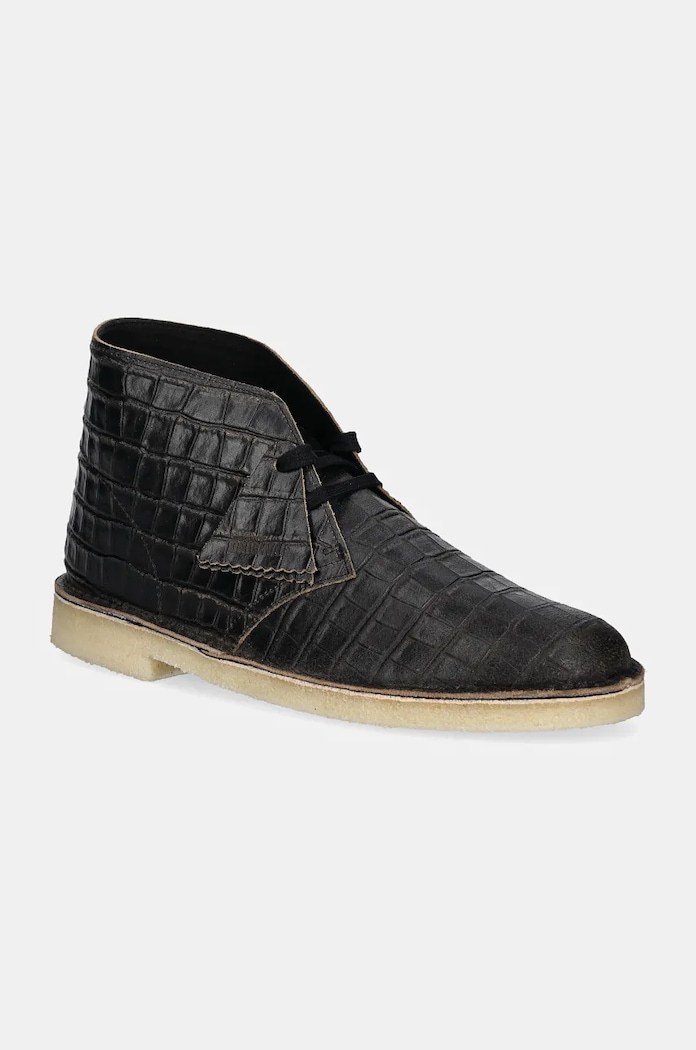 Кожаные туфли Clarks Originals Desert Boot casual чёрный 26179165