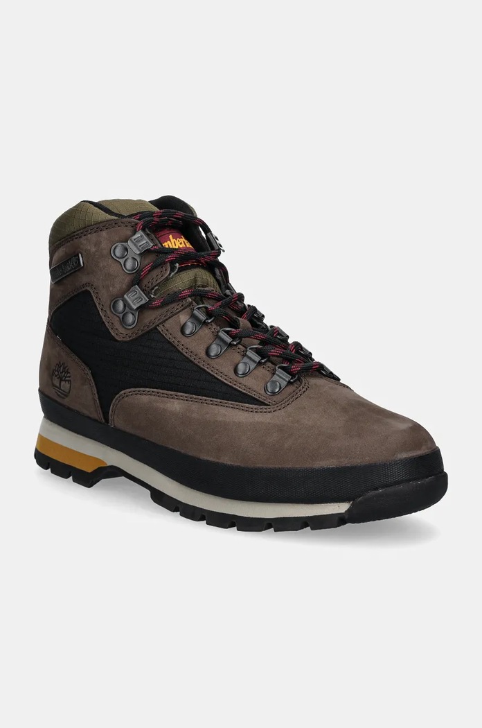 Timberland trapery nubukowe Euro Hiker tekstylny brązowy TB0A6DYHW071