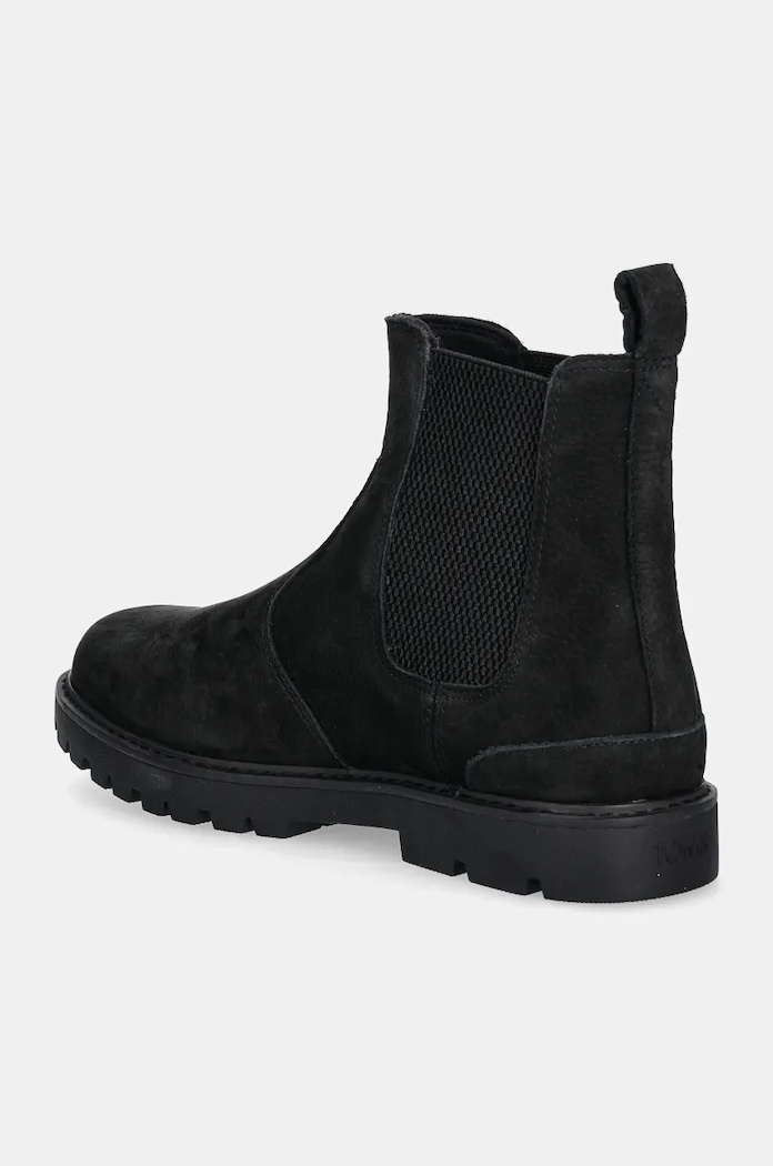 Obuwie Toms sztyblety nubukowe GRIFFIN 10021376 czarny