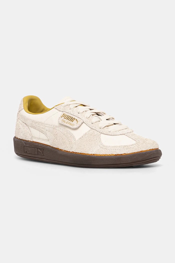 Semišové tenisky Puma Palermo The NeverWorn IV usňová koža béžová 399656