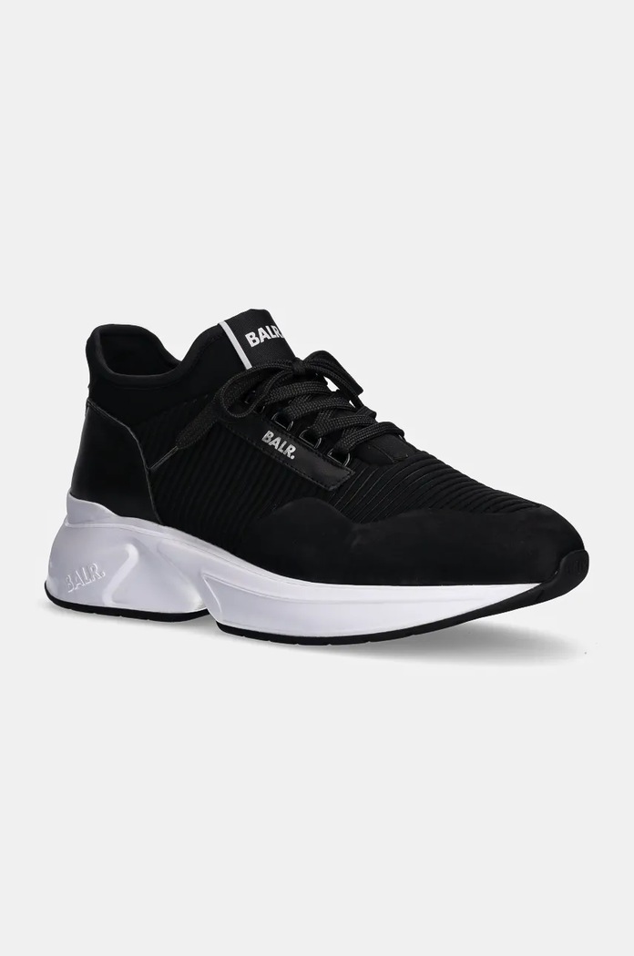 BALR. sneakersy Brand Luxe Knitted Runner skóra zamszowa czarny B1513.1024