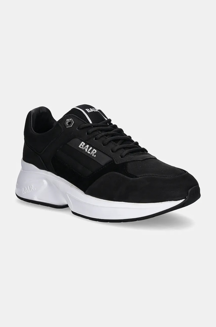 Kožne tenisice BALR. Brand Luxe Runner tekstil crna B1511.1043