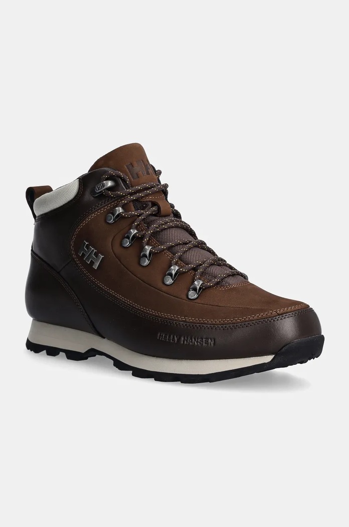 Helly Hansen buty skórzane The Forester Premium lekko ocieplane brązowy 12030