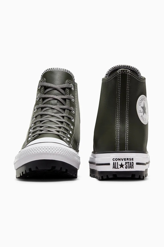 Cipők Converse bőr sneaker Chuck Taylor All Star City Trek A09489C zöld