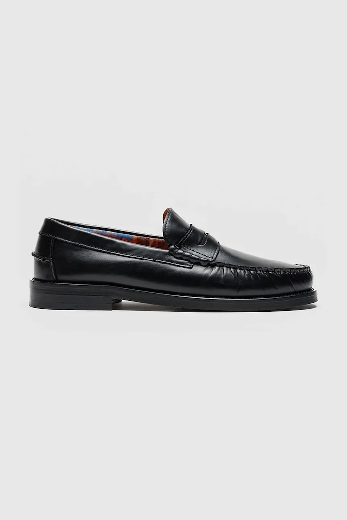 Kožené mokasíny Naked Wolfe Riviera casual čierna Riviera.Black.Leather