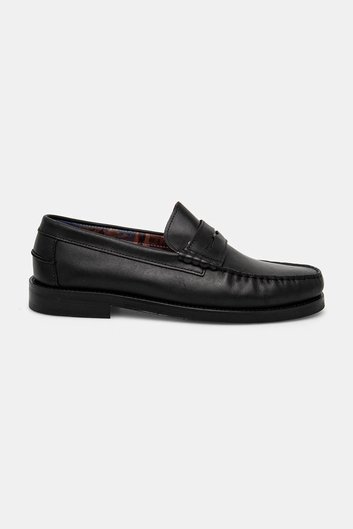 Δερμάτινα μοκασίνια Naked Wolfe Riviera Riviera.Black.Leather μαύρο AW24