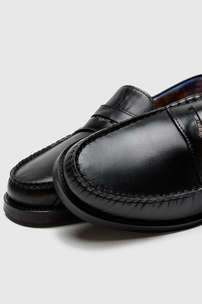 Kožené mokasíny Naked Wolfe Riviera čierna Riviera.Black.Leather