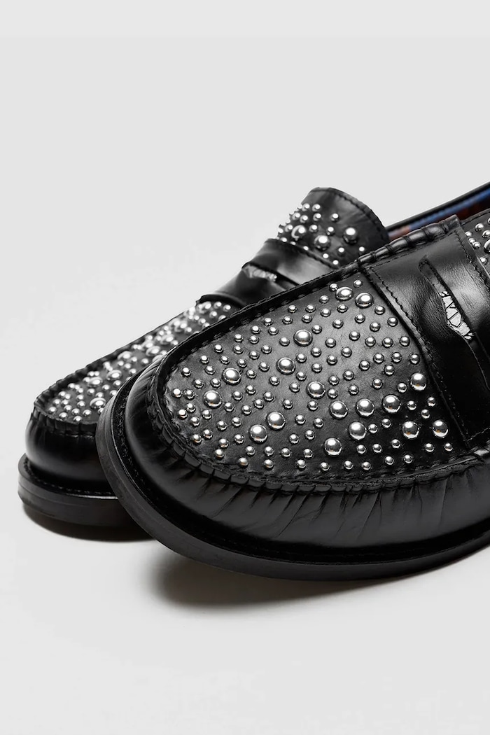 Naked Wolfe mokasyny skórzane Riviera czarny Riviera.Black.Studs